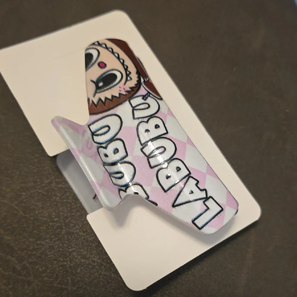 Labubu Pink and White Claw HairClip